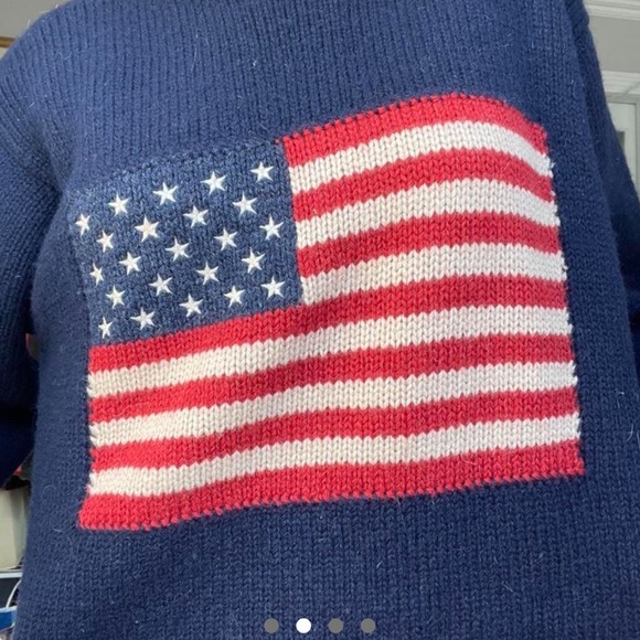 Polo Ralph Lauren vintage American flag sweater - Picture 2 of 4